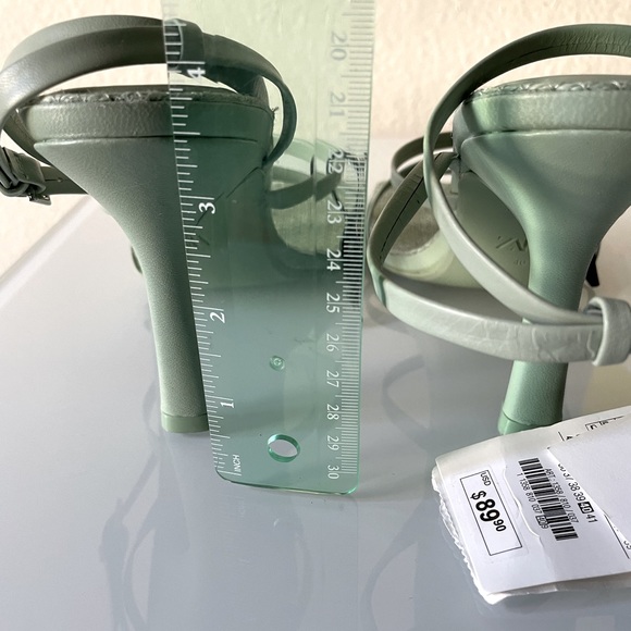 ZARA HEELED LEATHER SANDALS WITH JUTE INSOLE - Picture 5 of 15